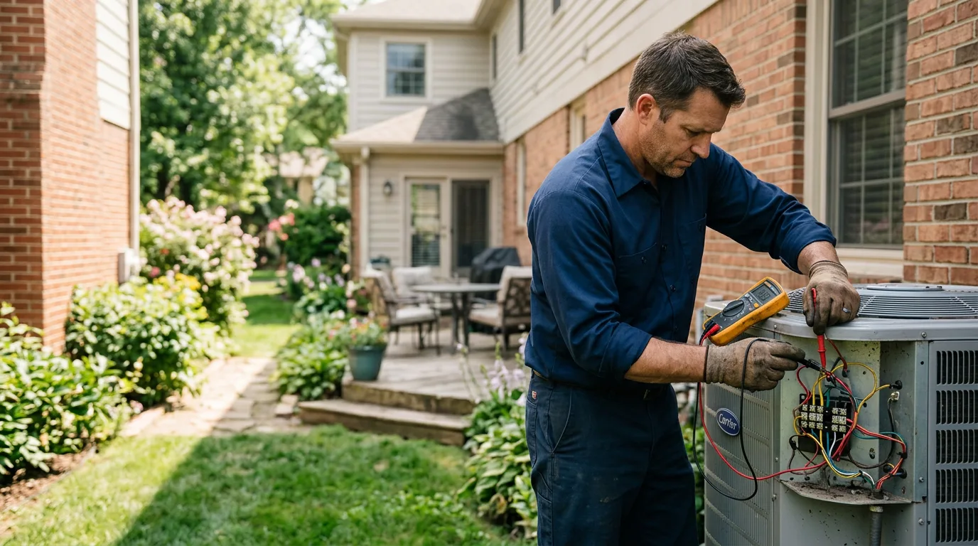 HVAC technician working near Mallory, WV